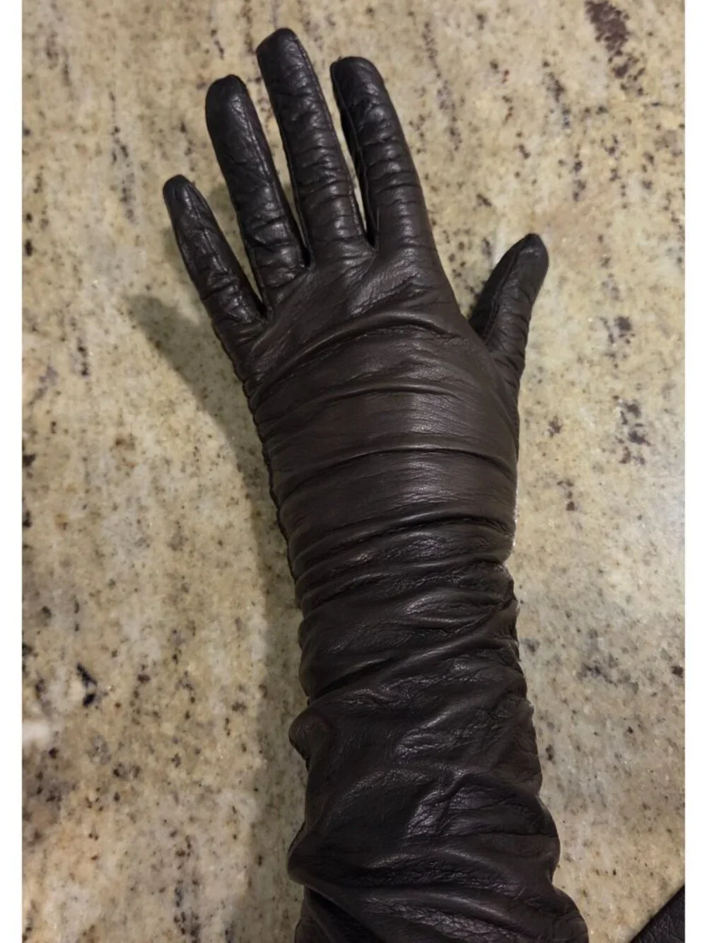 Vintage Womens Size S/M Brown Soft Leather Formal 14